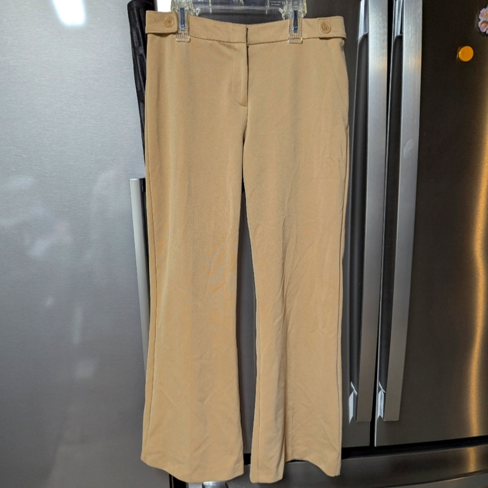 Express Flare Camel Slacks